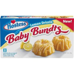 HOSTESS BABY BUNDTS LEMON DRIZZLE