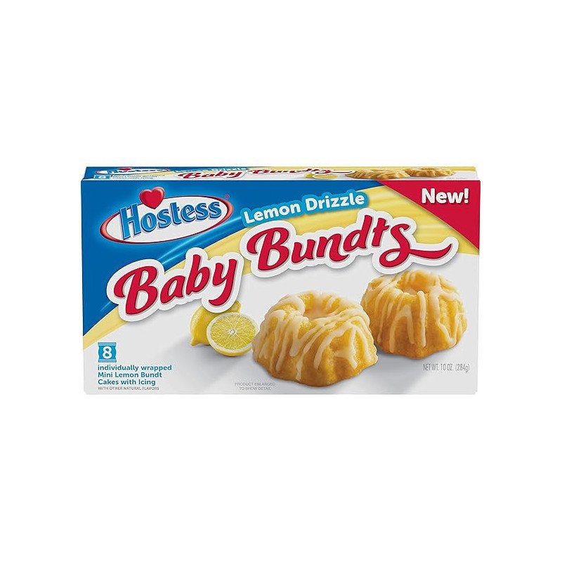 HOSTESS BABY BUNDTS LEMON DRIZZLE