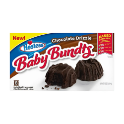 HOSTESS BABY BUNDTS CHOCOLATE DRIZZLE