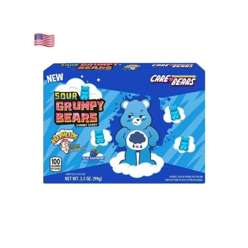 WARHEADS CARE BEARS SOUR GRUMPY