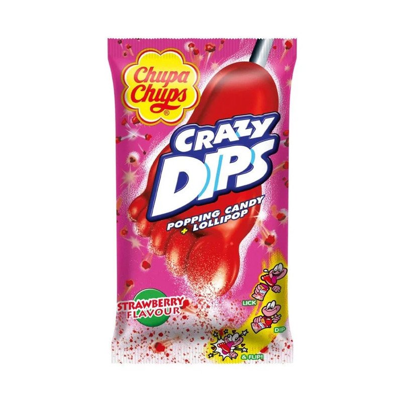 CHUPA CHUPS CRAZY DIPS STRAWBERRY