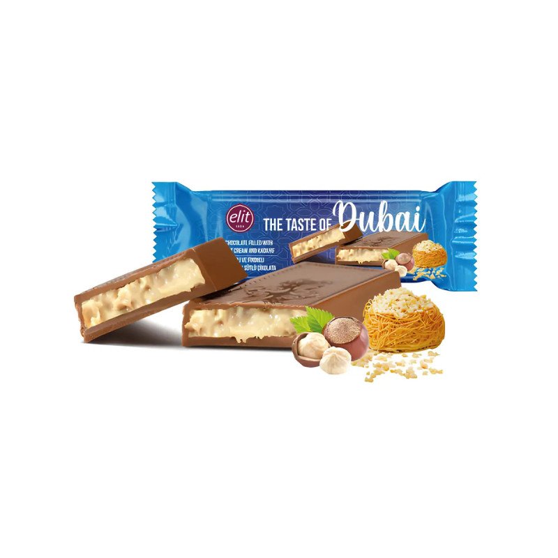 ELIT THE TASTE OF DUBAI MILK CHOCOLATE & HAZELNUT