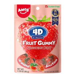 AMOS 4D FRUIT GUMMY STRAWBERRY