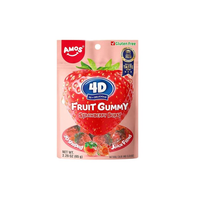 AMOS 4D FRUIT GUMMY STRAWBERRY