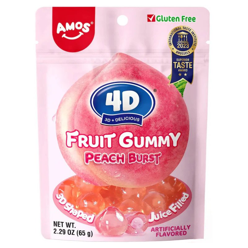 AMOS 4D GUMMY PEACH
