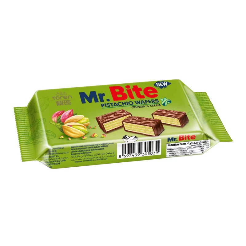 MR BITE PISTACHIO WAFERS